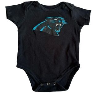 NFL Carolina Panthers Black Baby Bodysuit with Panther Logo size 6-9M
